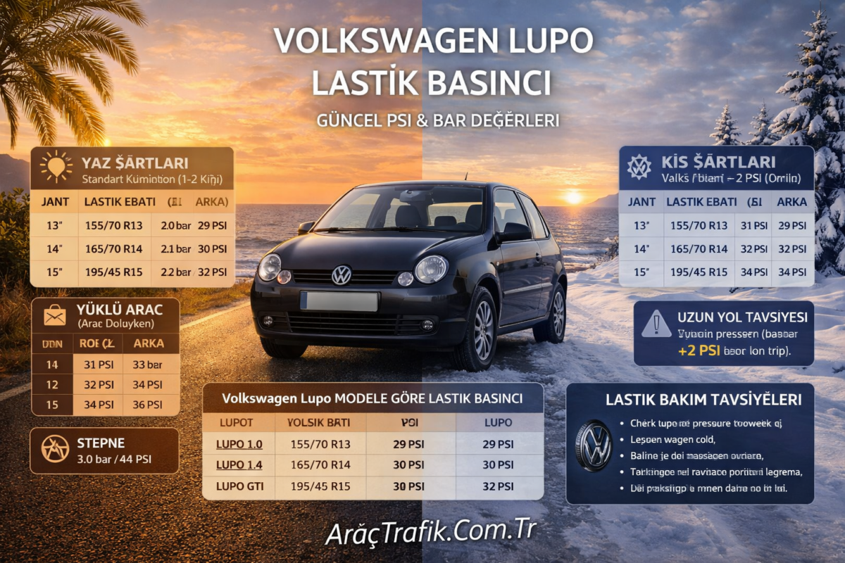 Volkswagen Lupo Lastik Basıncı