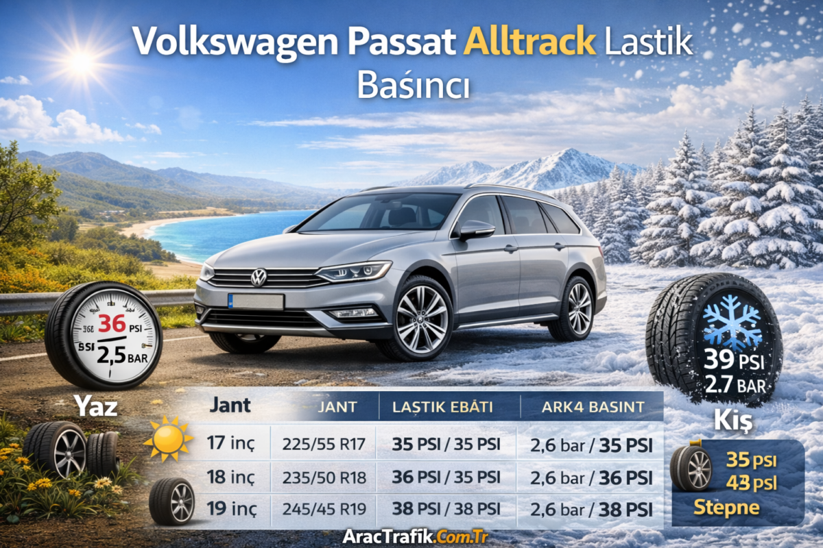 Volkswagen Passat Alltrack Lastik Basıncı