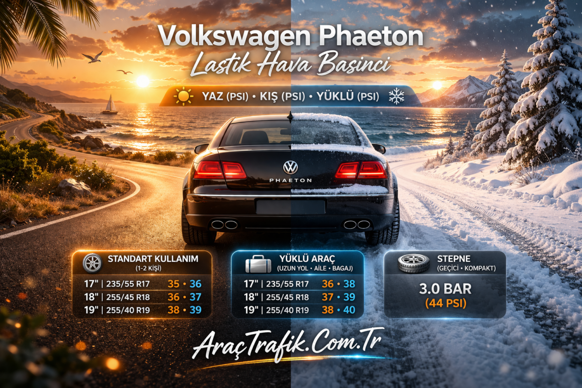 Volkswagen Phaeton Lastik Basıncı