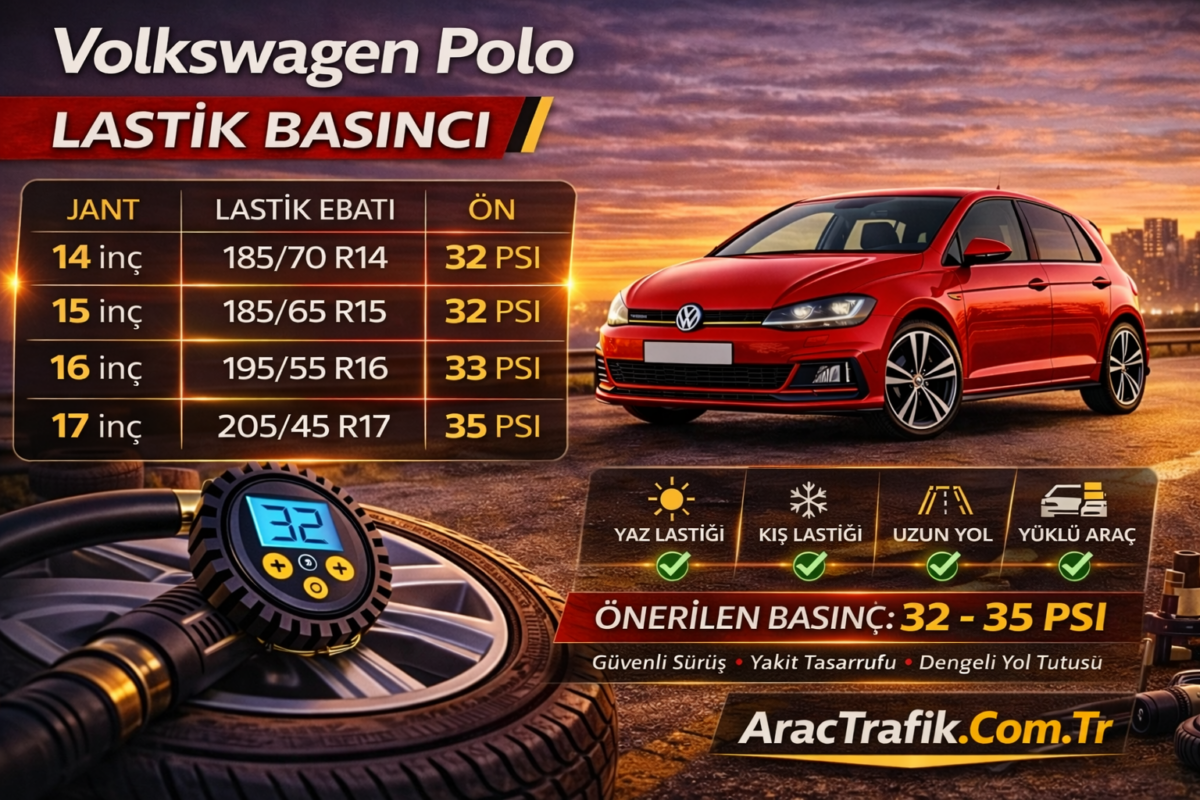 Volkswagen Polo lastik basıncı