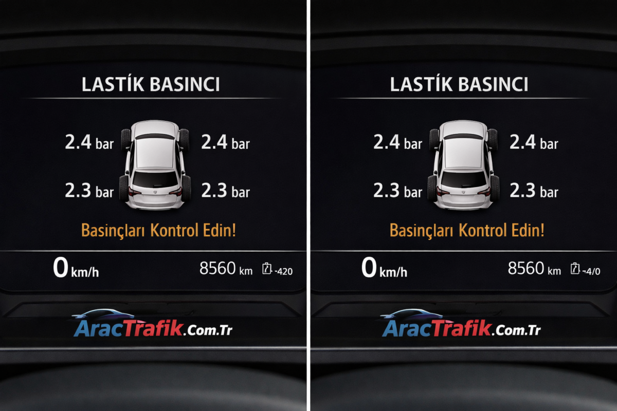 Volkswagen Tharu lastik hava basıncı