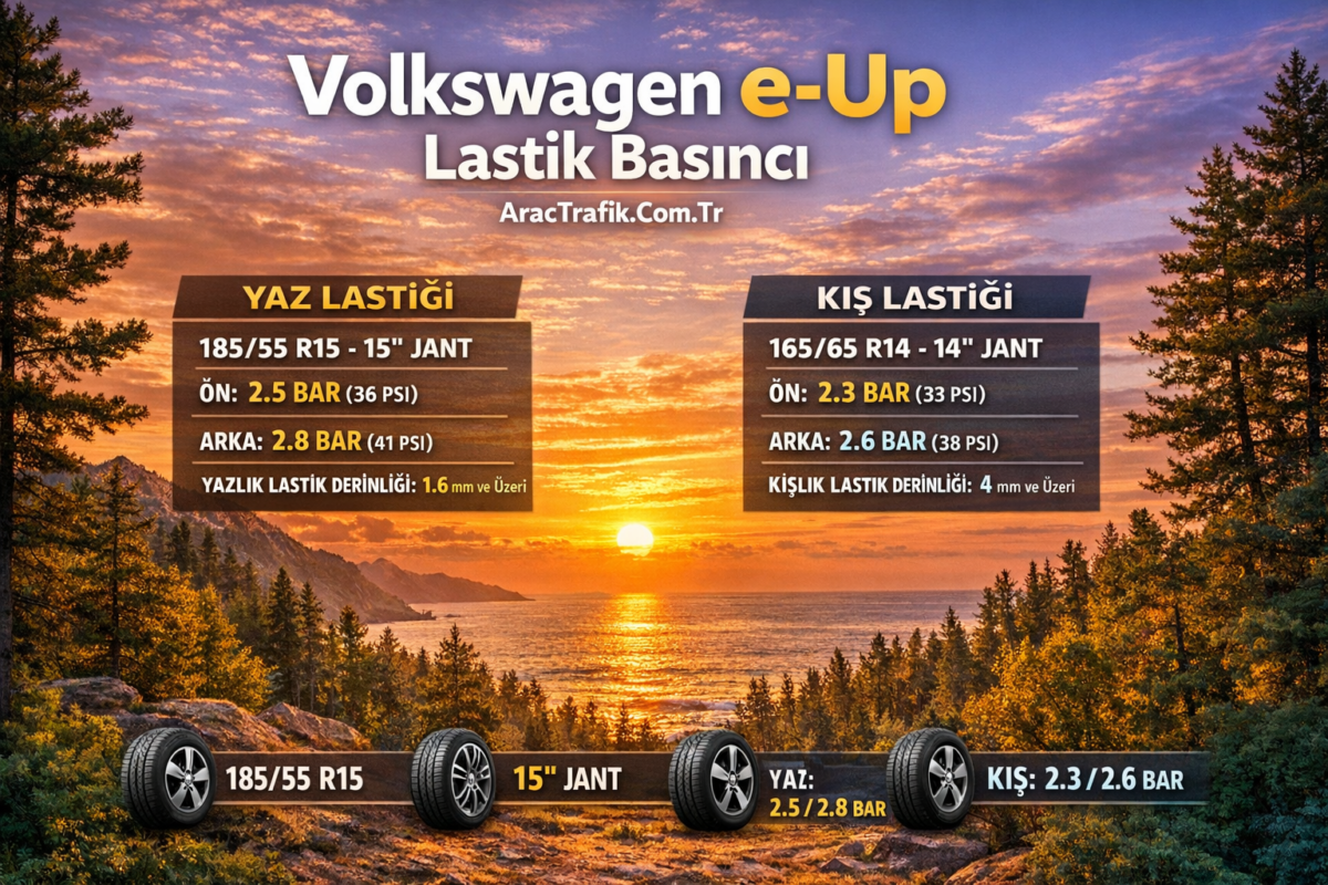 Volkswagen e Up Lastik Basıncı