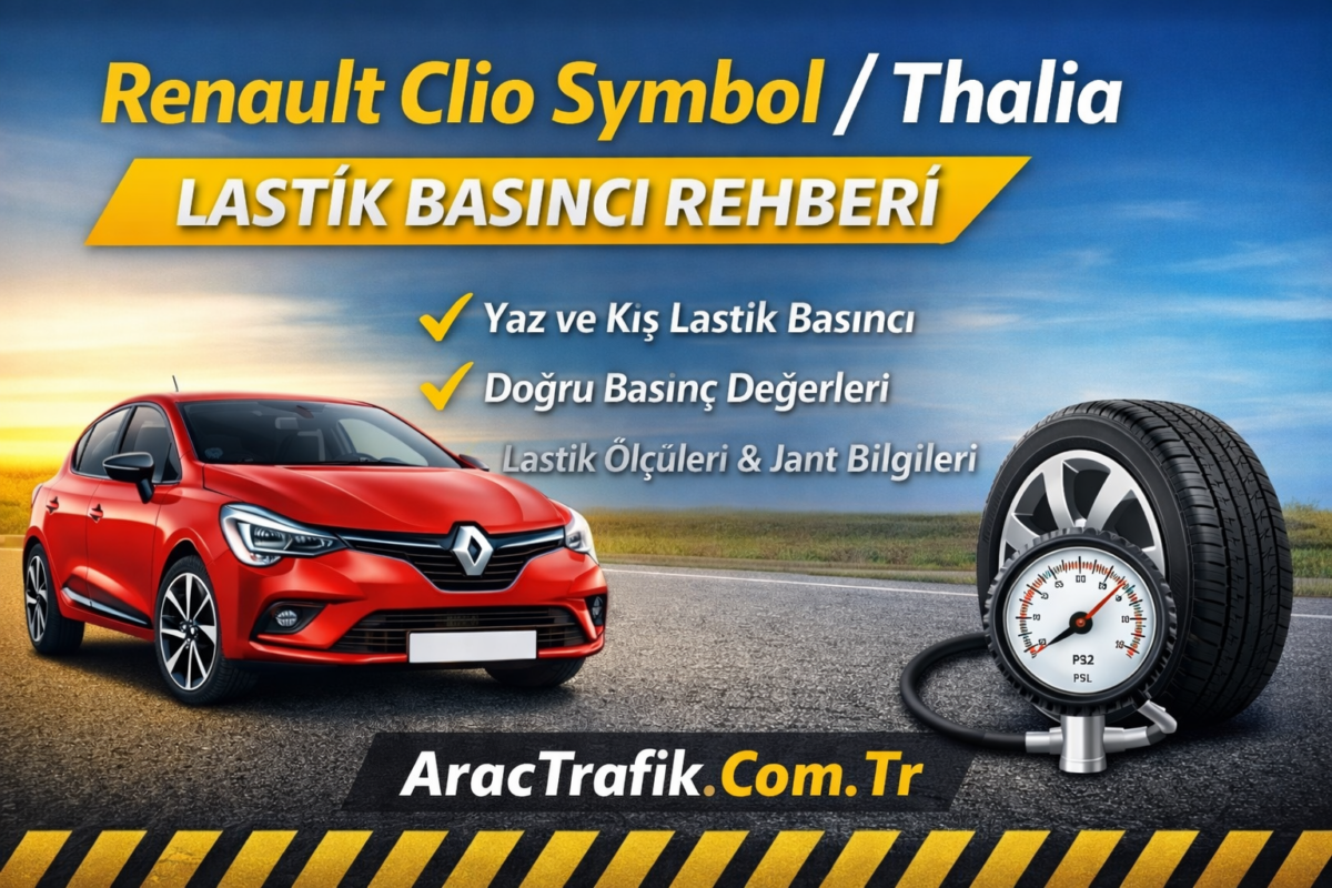 renault clio symbol lastik basıncı