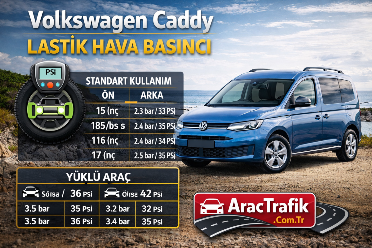 volkswagen caddy lastik basıncı volkswagen caddy lastik basıncı