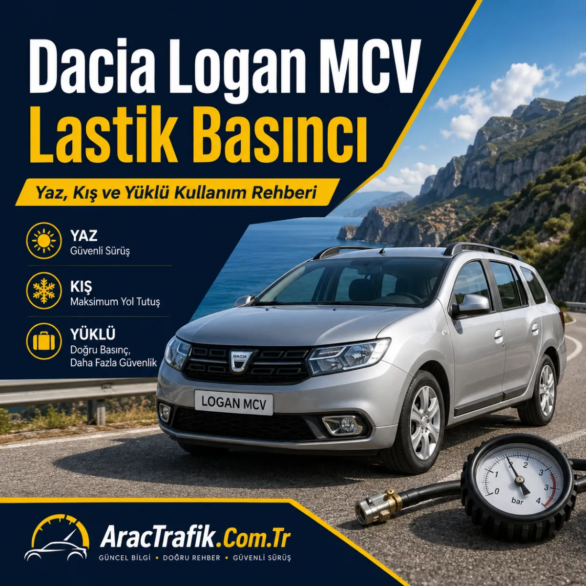 Dacia Logan MCV Lastik Basıncı Kaç Olmalı?