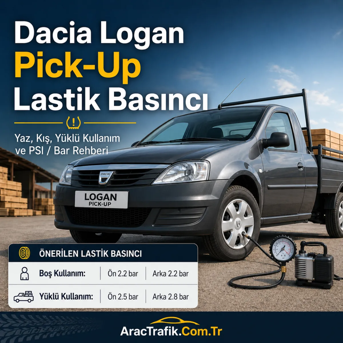 Dacia Logan Pick Up Lastik Basıncı