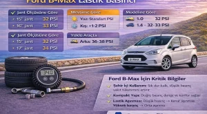 Ford B-Max Lastik Basıncı (Güncel Değerler ve Detaylı Rehber)