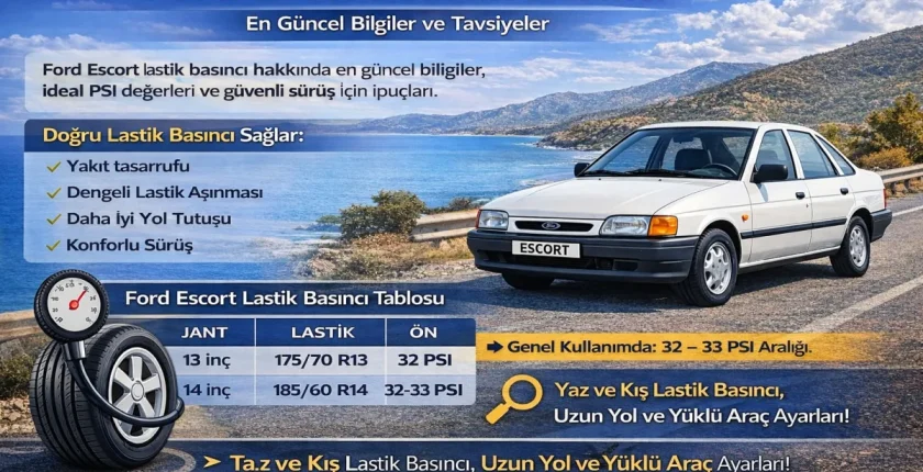 Ford Escort Lastik Basıncı