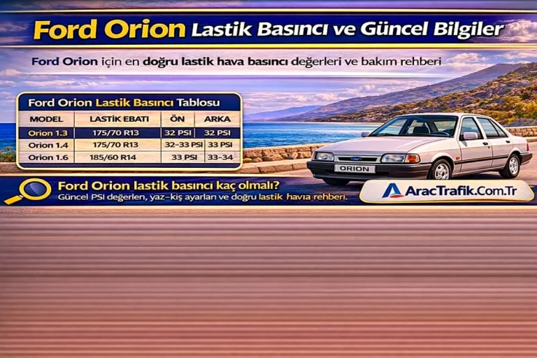 Ford Orion Lastik Basıncı