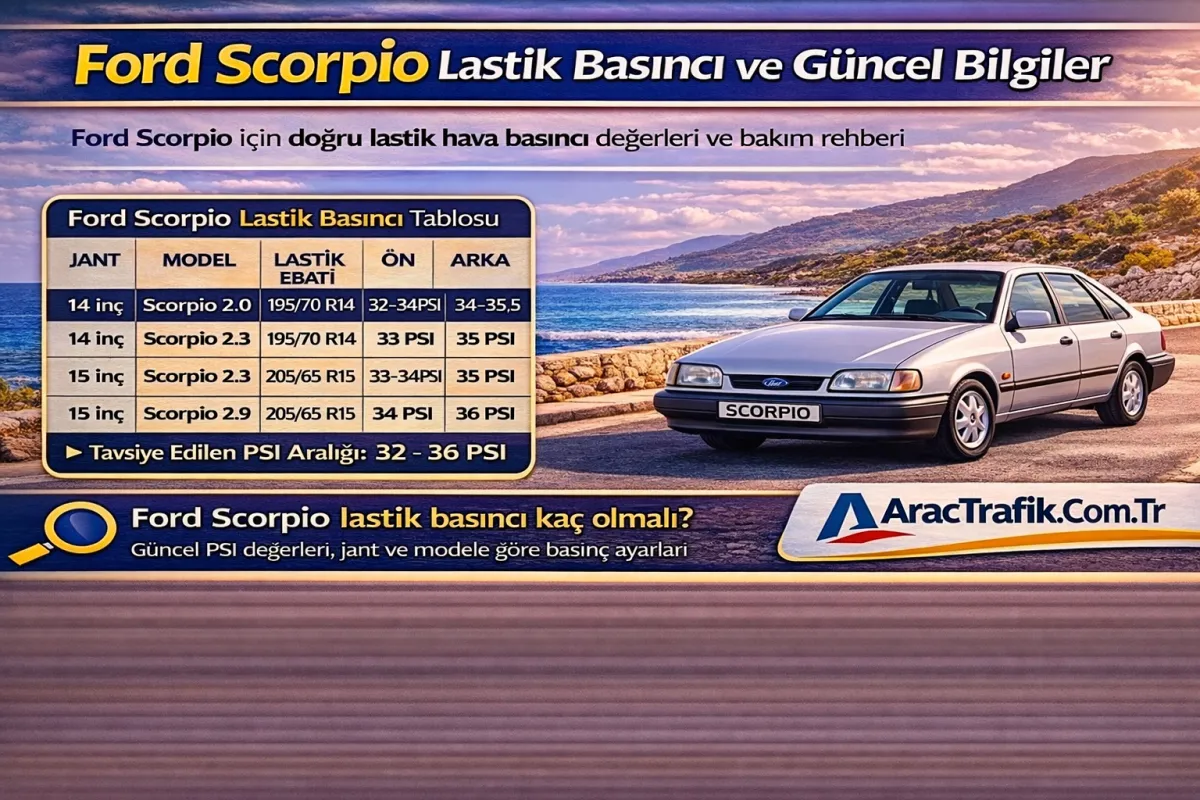 Ford Scorpio Lastik Basıncı