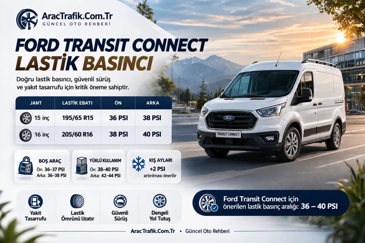 Ford Transit Connect Lastik Basıncı