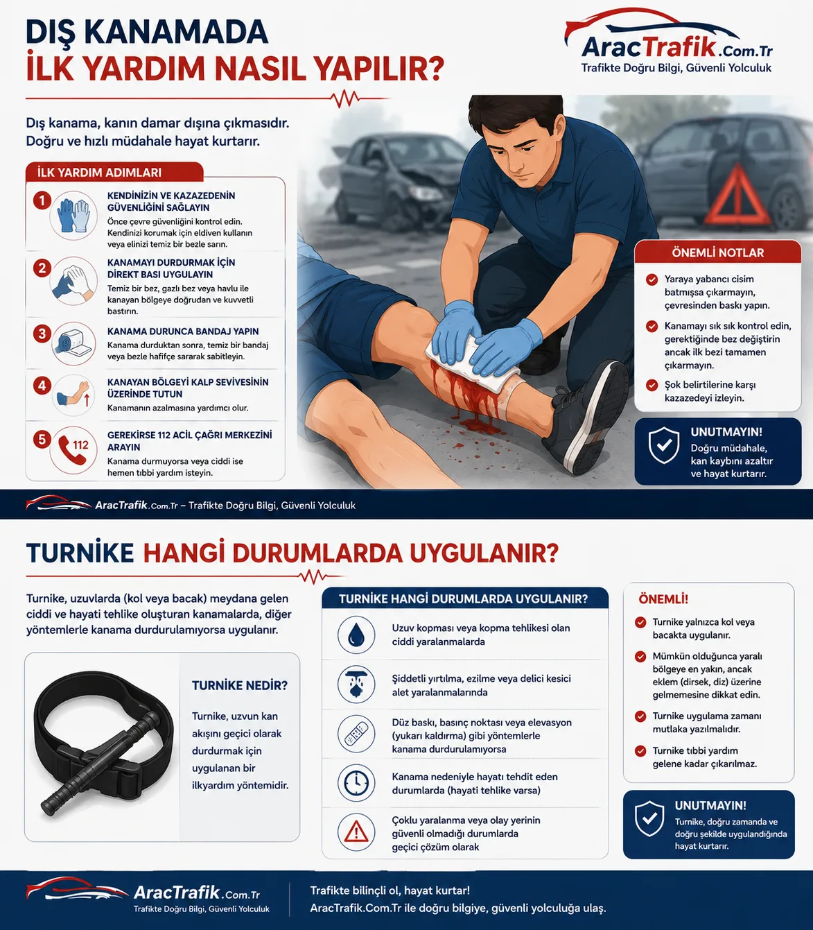 Turnike hangi durumlarda uygulanır? Turnike hangi durumlarda uygulanır?