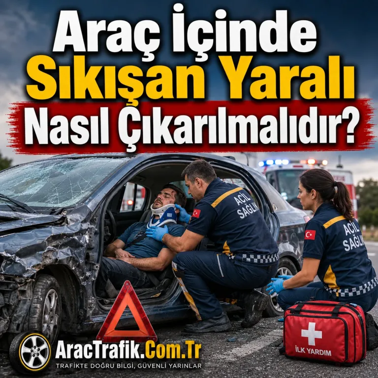 Araç İçinde Sıkışan Yaralı Nasıl Çıkarılmalıdır?