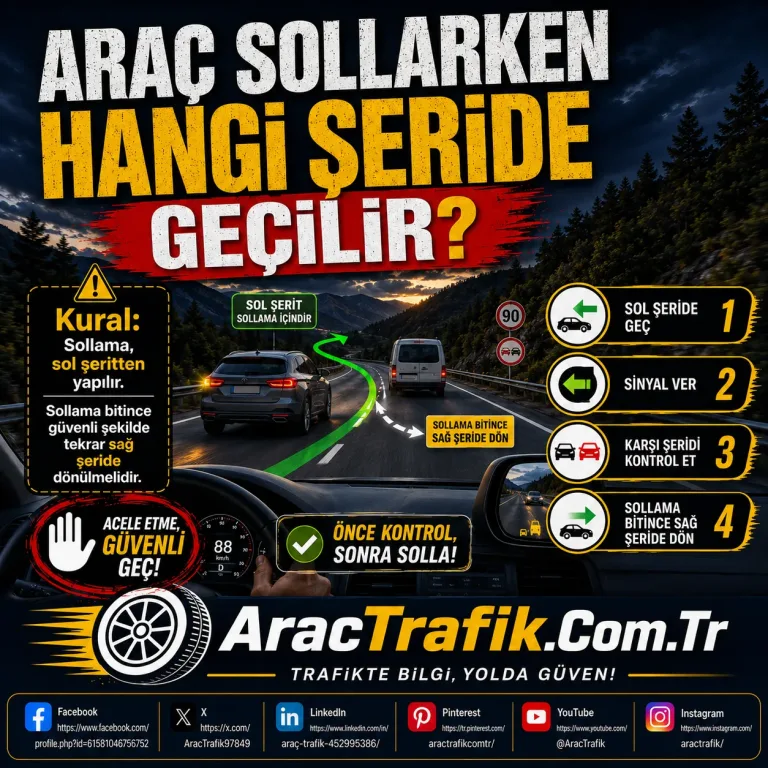 Araç Sollarken Hangi Şeride Geçilir?