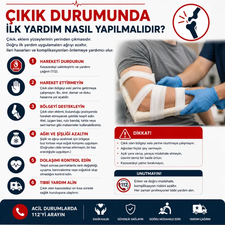 Çıkık Durumunda İlk Yardım Nasıl Yapılmalıdır?