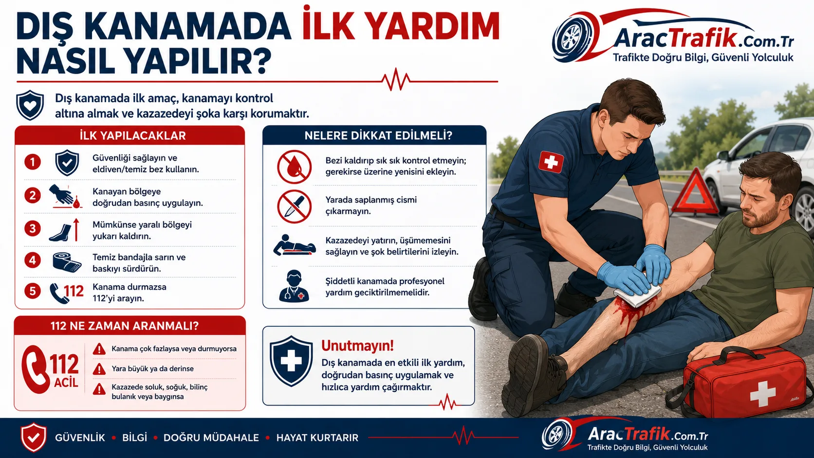 Dış kanamada ilk yardım nasıl yapılır Dış kanamada ilk yardım nasıl yapılır