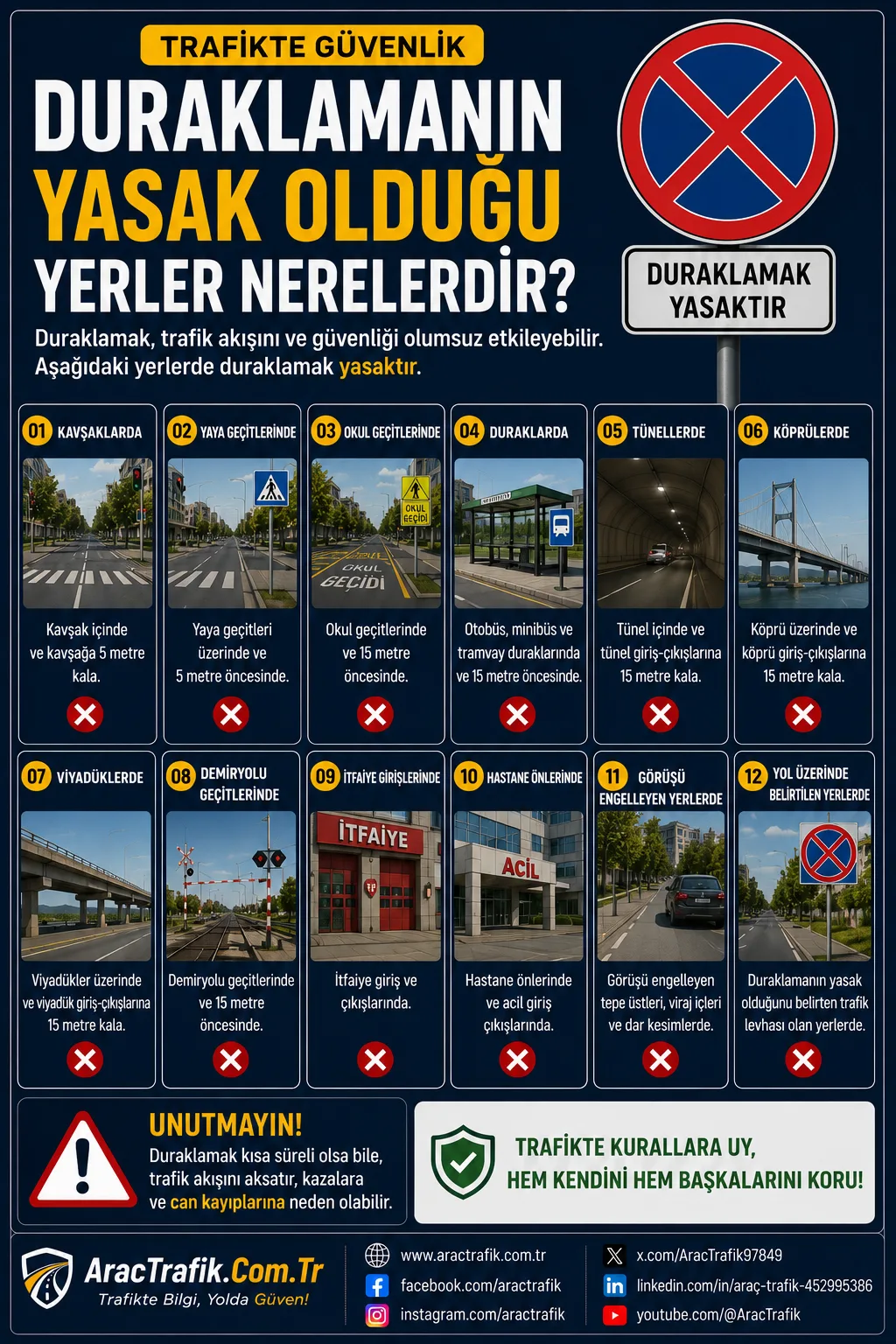 Duraklamanın Yasak Olduğu Yerler Nerelerdi Duraklamanın Yasak Olduğu Yerler Nerelerdi