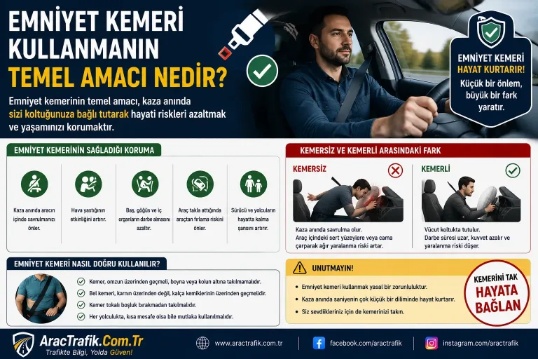 Emniyet Kemeri Kullanmanın Temel Amacı Nedir?