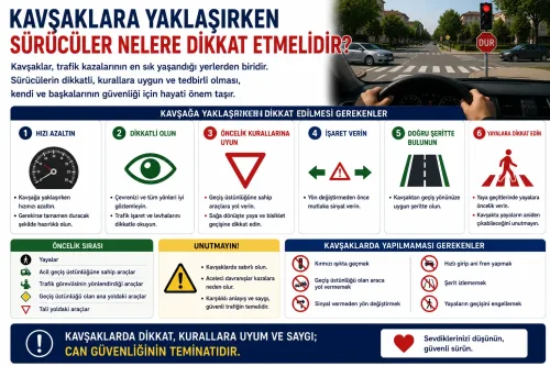 Kavşaklara Yaklaşırken Sürücüler Nelere Dikkat Etmelidir Kavşaklara Yaklaşırken Sürücüler Nelere Dikkat Etmelidir