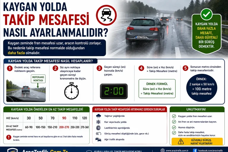 Kaygan Yolda Takip Mesafesi Nasıl Ayarlanmalıdır?