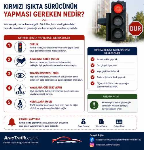 Kırmızı Işıkta Sürücünün Yapması Gereken Nedir Kırmızı Işıkta Sürücünün Yapması Gereken Nedir
