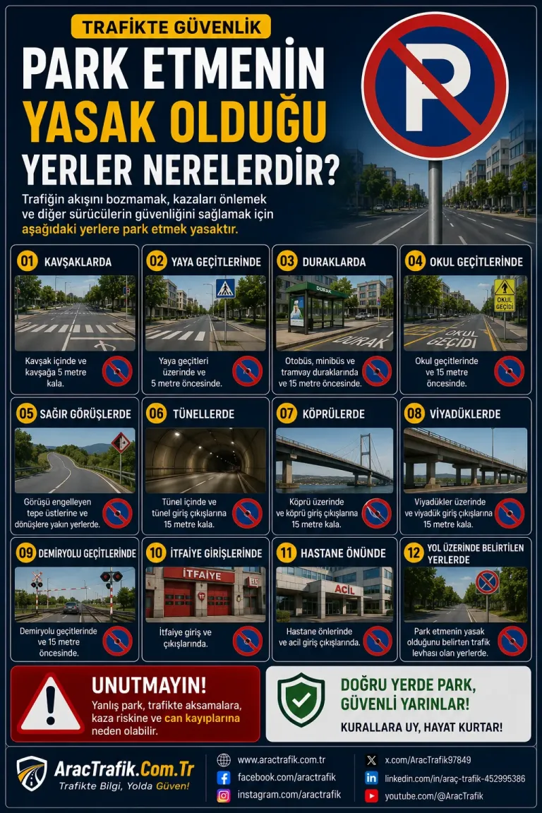 Park Etmenin Yasak Olduğu Yerler Nerelerdir?