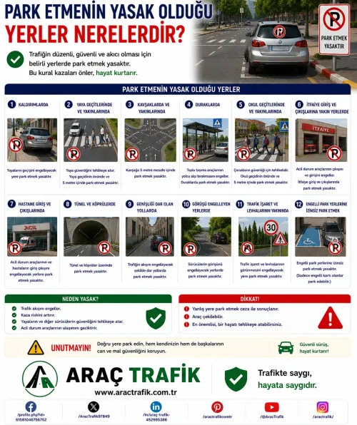 Park Etmenin Yasak Olduğu Yerler Nerelerdir Park Etmenin Yasak Olduğu Yerler Nerelerdir