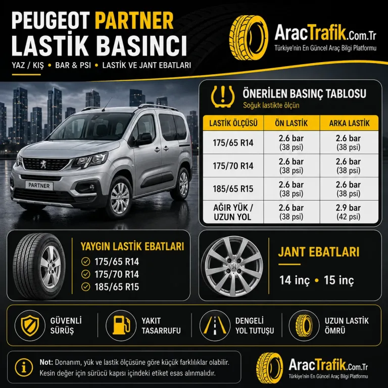 Peugeot Partner Lastik Basıncı