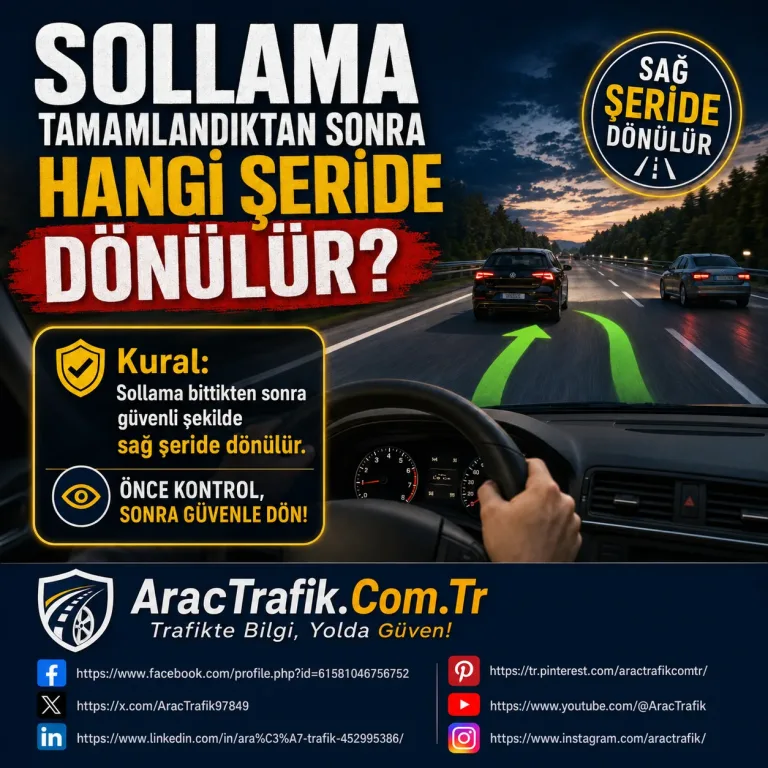 Sollama Tamamlandıktan Sonra Hangi Şeride Dönülür?