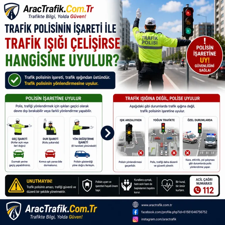 Trafik Polisinin İşareti ile Trafik Işığı Çelişirse Hangisine Uyulur?